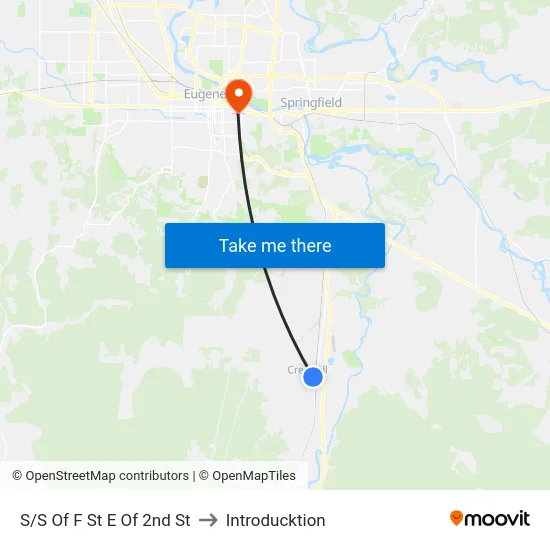 S/S Of F St E Of 2nd St to Introducktion map