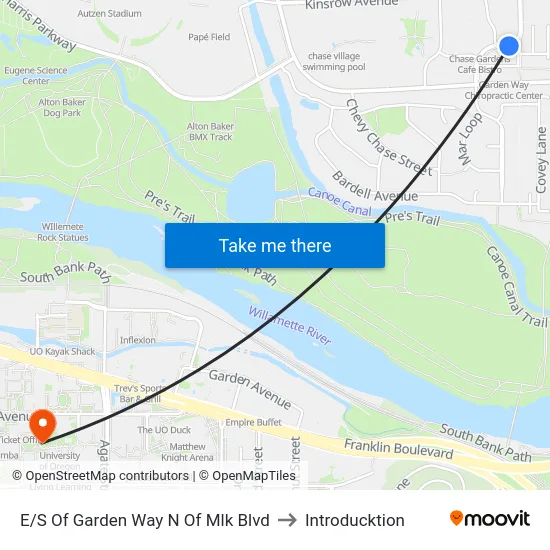 E/S Of Garden Way N Of Mlk Blvd to Introducktion map