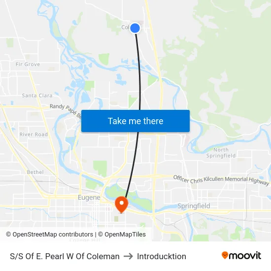 S/S Of E. Pearl W Of Coleman to Introducktion map