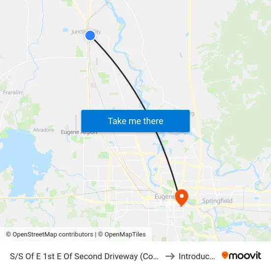 S/S Of E 1st E Of Second Driveway (Country Coach) to Introducktion map