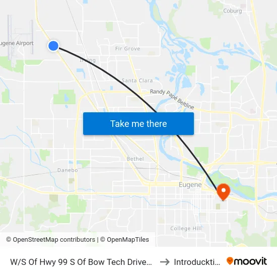 W/S Of Hwy 99 S Of Bow Tech Driveway to Introducktion map