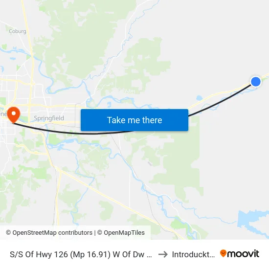 S/S Of Hwy 126 (Mp 16.91) W Of Dw 41404 to Introducktion map
