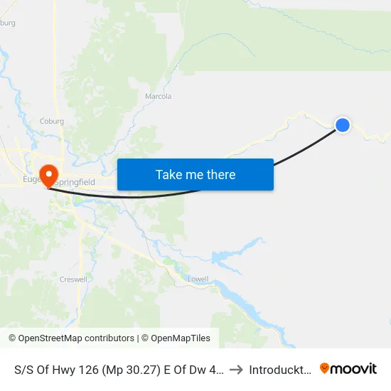 S/S Of Hwy 126 (Mp 30.27) E Of Dw 47386 to Introducktion map