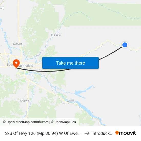 S/S Of Hwy 126 (Mp 30.94) W Of Eweb #47760 to Introducktion map
