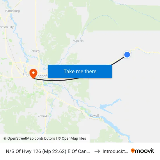 N/S Of Hwy 126 (Mp 22.62) E Of Canal Lane to Introducktion map