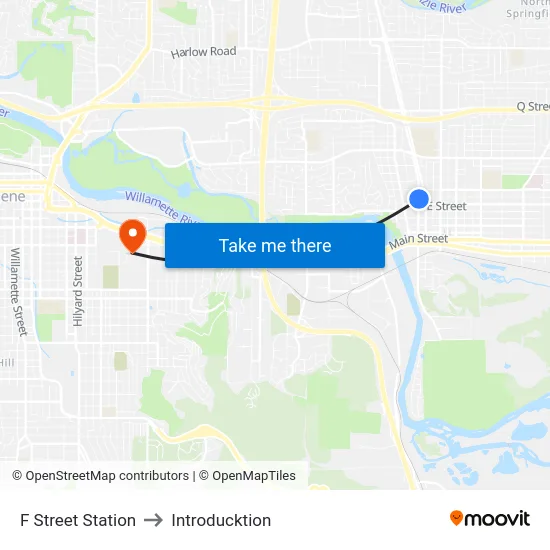 F Street Station to Introducktion map