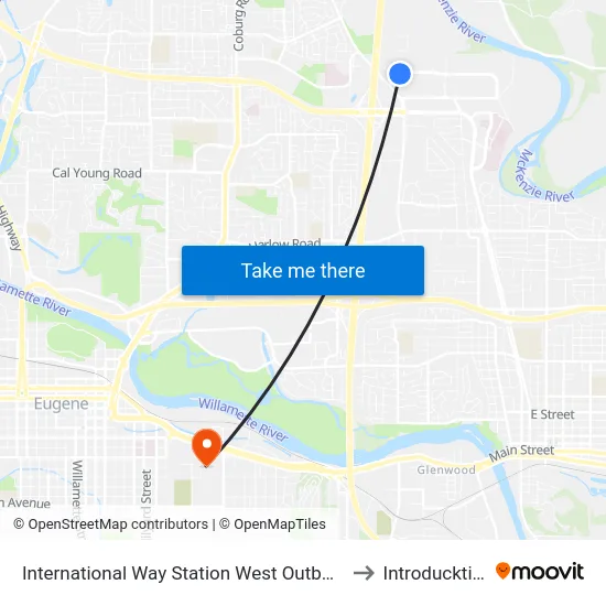 International Way Station West Outbound to Introducktion map