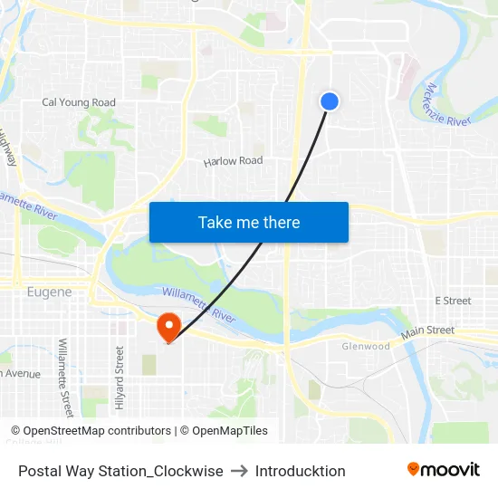 Postal Way Station_Clockwise to Introducktion map