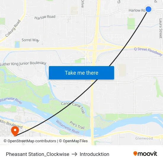 Pheasant Station_Clockwise to Introducktion map