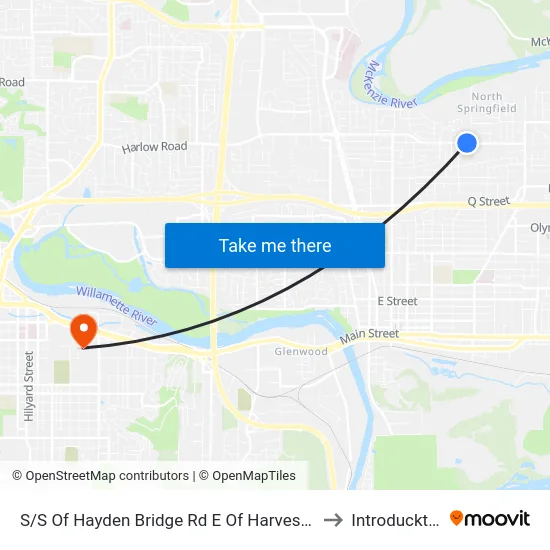 S/S Of Hayden Bridge Rd E Of Harvest Lane to Introducktion map