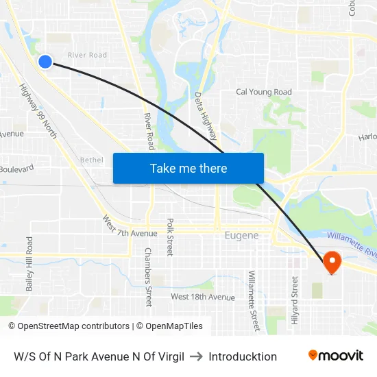 W/S Of N Park Avenue N Of Virgil to Introducktion map
