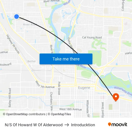 N/S Of Howard W Of Alderwood to Introducktion map