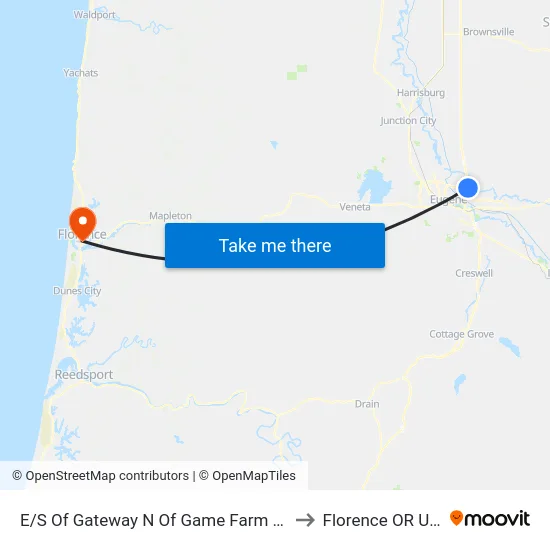 E/S Of Gateway N Of Game Farm Rd E to Florence OR USA map