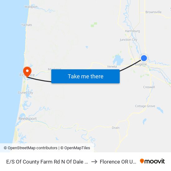 E/S Of County Farm Rd N Of Dale Ave to Florence OR USA map