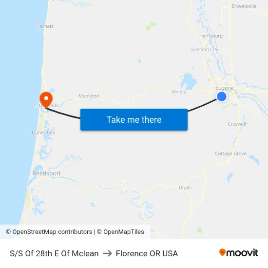 S/S Of 28th E Of Mclean to Florence OR USA map