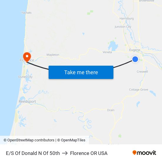 E/S Of Donald N Of 50th to Florence OR USA map