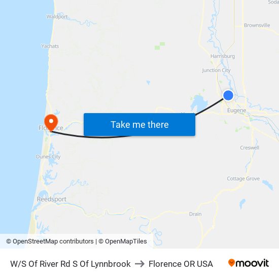 W/S Of River Rd S Of Lynnbrook to Florence OR USA map