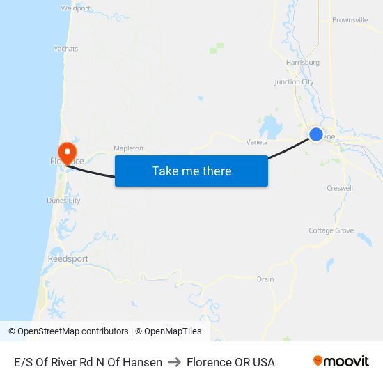 E/S Of River Rd N Of Hansen to Florence OR USA map