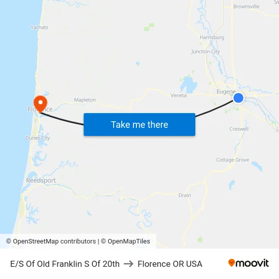 E/S Of Old Franklin S Of 20th to Florence OR USA map