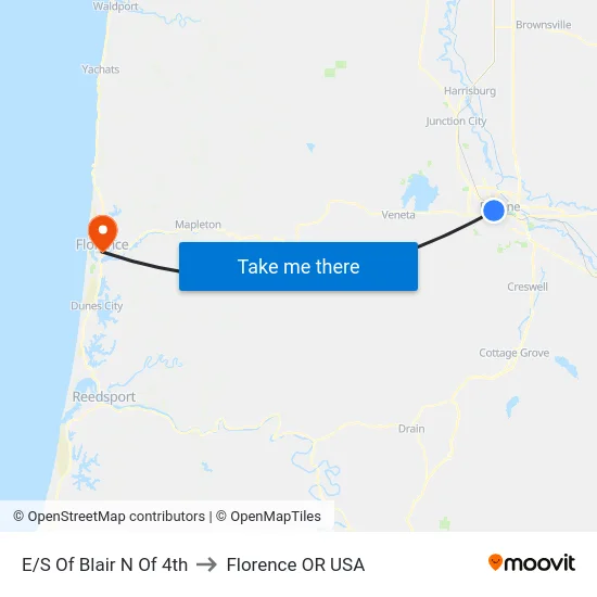 E/S Of Blair N Of 4th to Florence OR USA map