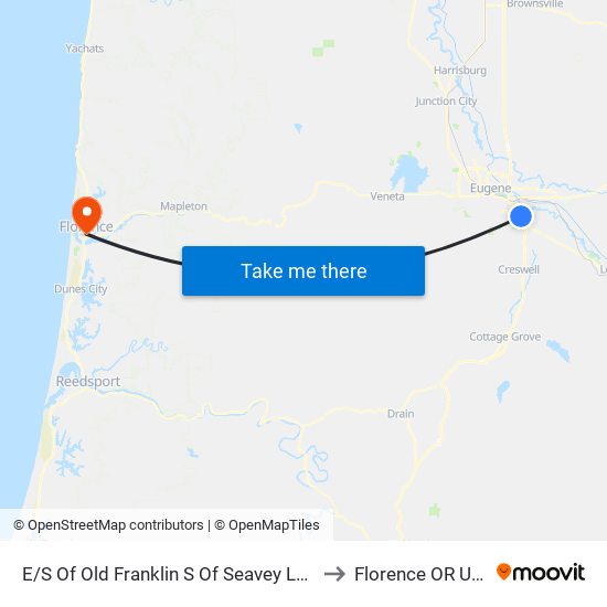 E/S Of Old Franklin S Of Seavey Loop to Florence OR USA map