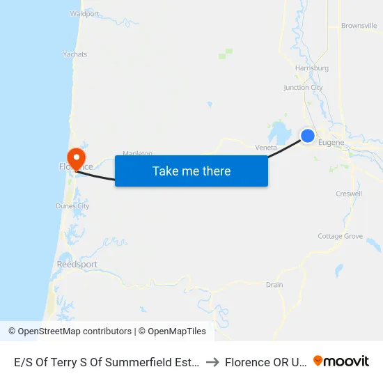 E/S Of Terry S Of Summerfield Estates to Florence OR USA map