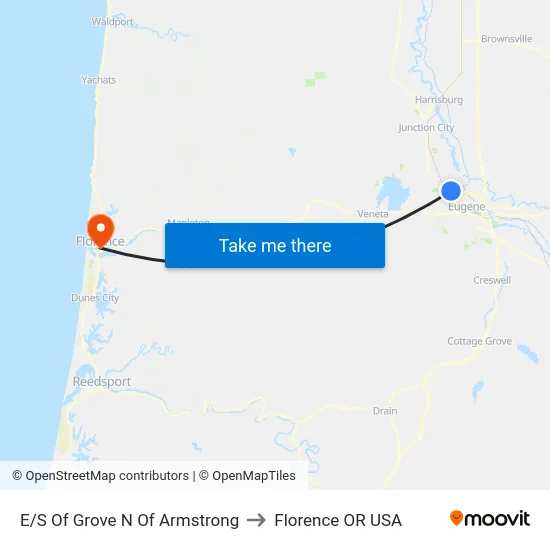 E/S Of Grove N Of Armstrong to Florence OR USA map