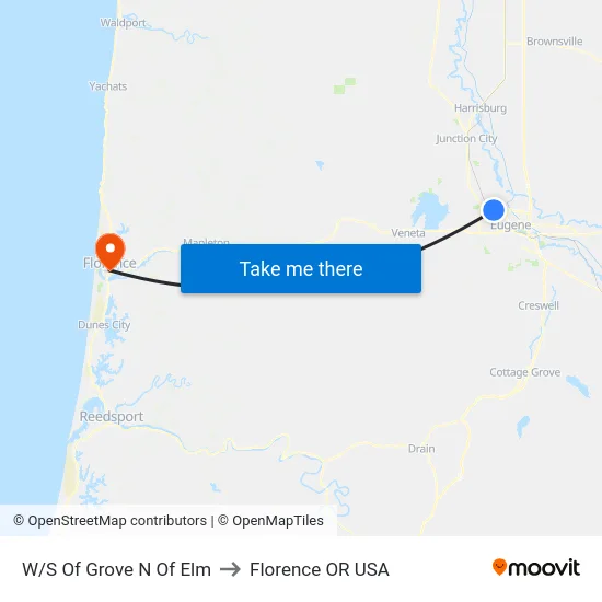 W/S Of Grove N Of Elm to Florence OR USA map