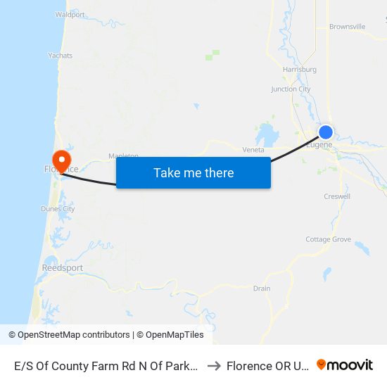 E/S Of County Farm Rd N Of Parkview to Florence OR USA map