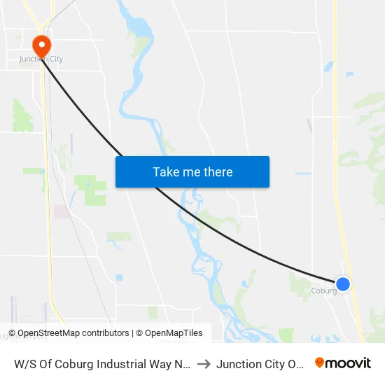 W/S Of Coburg Industrial Way N Of Pearl to Junction City OR USA map
