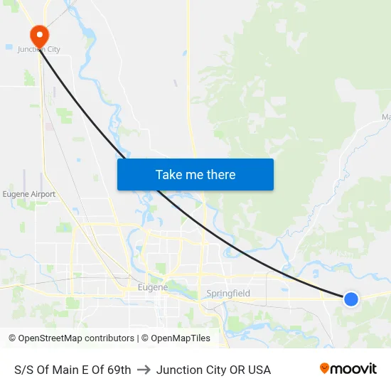 S/S Of Main E Of 69th to Junction City OR USA map