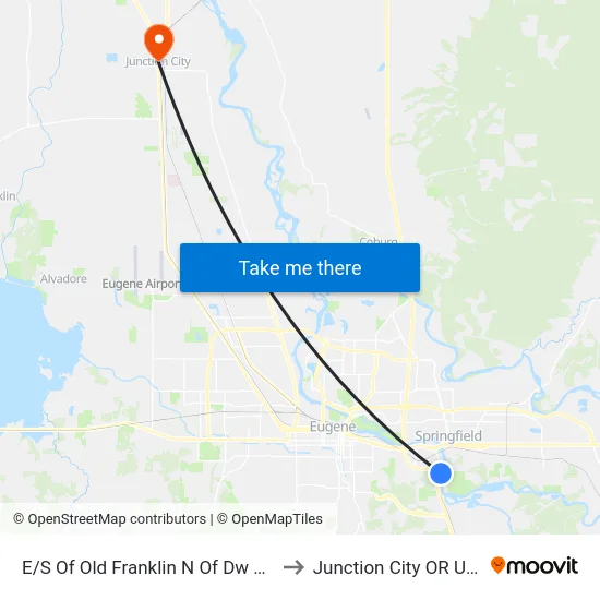 E/S Of Old Franklin N Of Dw 512 to Junction City OR USA map