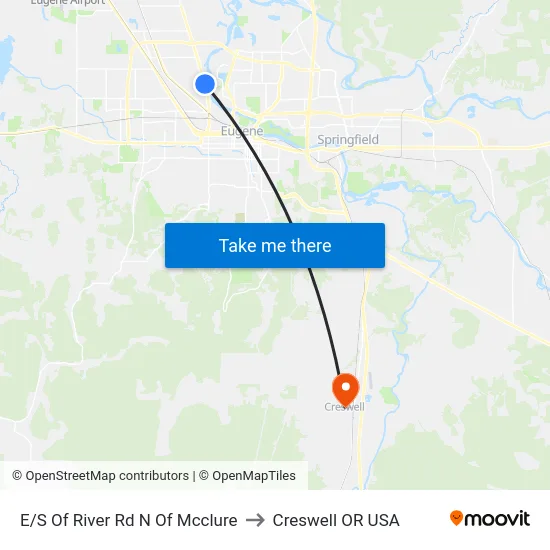 E/S Of River Rd N Of Mcclure to Creswell OR USA map