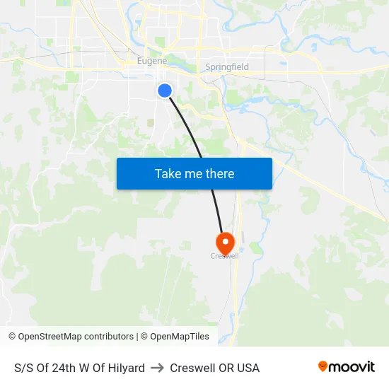 S/S Of 24th W Of Hilyard to Creswell OR USA map