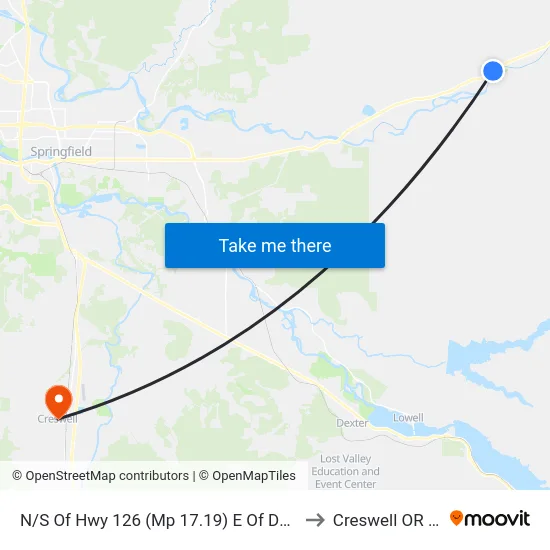 N/S Of Hwy 126 (Mp 17.19) E Of Dw 41567 to Creswell OR USA map