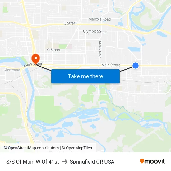 S/S Of Main W Of 41st to Springfield OR USA map