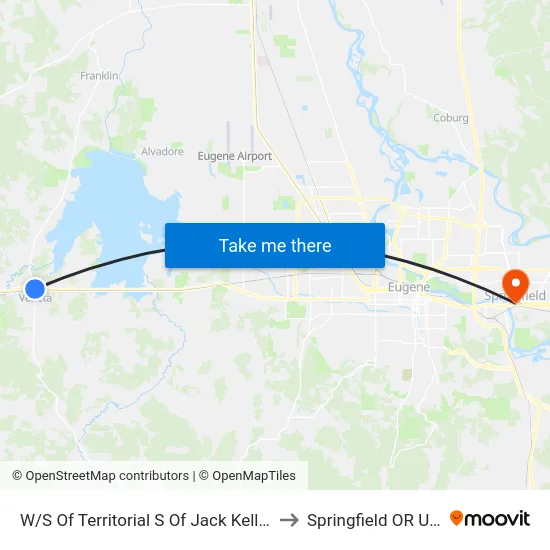 W/S Of Territorial S Of Jack Kelly Dr to Springfield OR USA map
