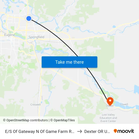 E/S Of Gateway N Of Game Farm Rd E to Dexter OR USA map