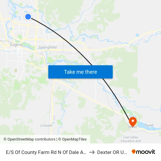 E/S Of County Farm Rd N Of Dale Ave to Dexter OR USA map