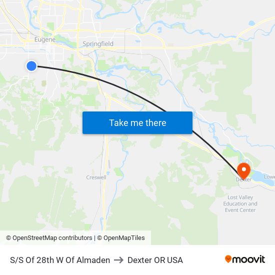 S/S Of 28th W Of Almaden to Dexter OR USA map