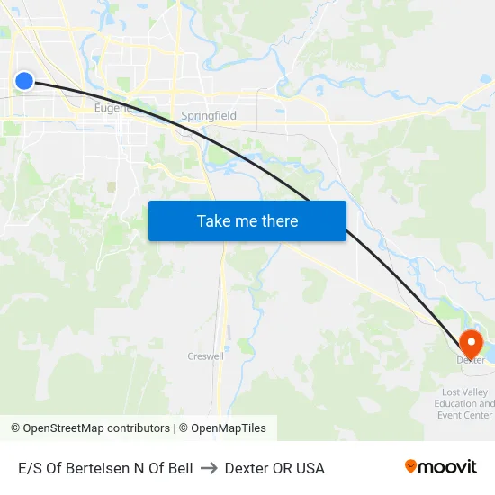E/S Of Bertelsen N Of Bell to Dexter OR USA map