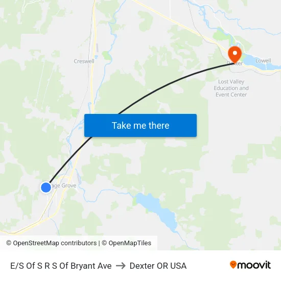E/S Of S R S Of Bryant Ave to Dexter OR USA map