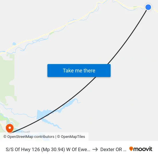S/S Of Hwy 126 (Mp 30.94) W Of Eweb #47760 to Dexter OR USA map