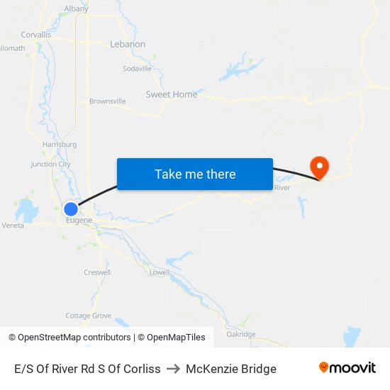 E/S Of River Rd S Of Corliss to McKenzie Bridge map