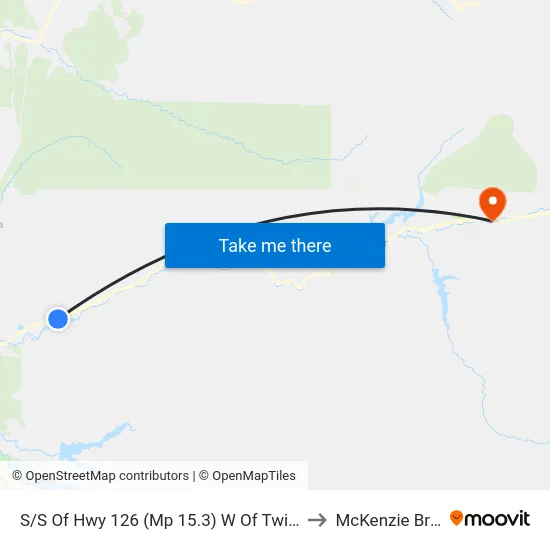 S/S Of Hwy 126 (Mp 15.3) W Of Twin Firs Rd to McKenzie Bridge map