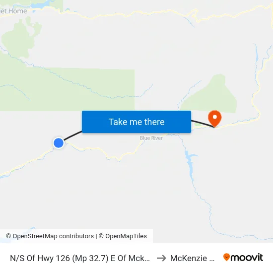 N/S Of Hwy 126 (Mp 32.7) E Of Mckenzie Baptist to McKenzie Bridge map