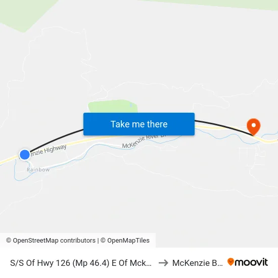 S/S Of Hwy 126 (Mp 46.4) E Of Mckenzie Rvr Dr to McKenzie Bridge map