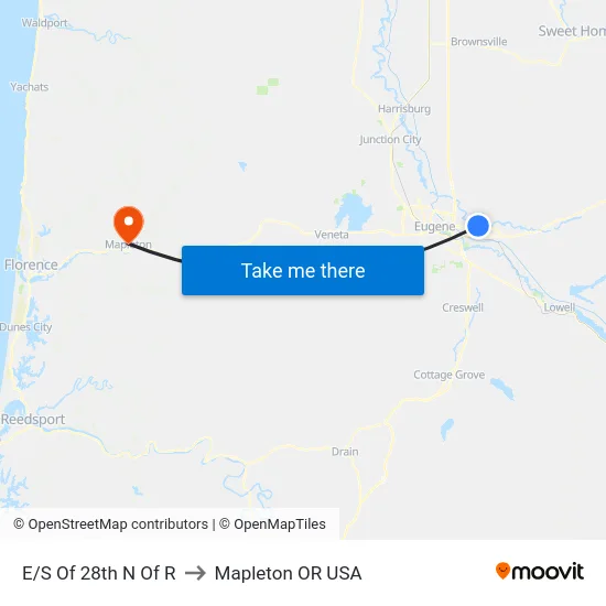 E/S Of 28th N Of R to Mapleton OR USA map