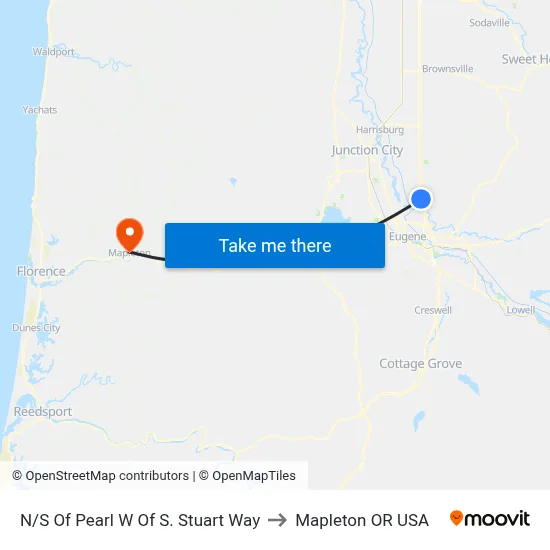 N/S Of Pearl W Of S. Stuart Way to Mapleton OR USA map