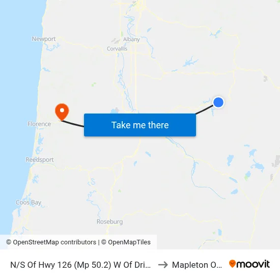 N/S Of Hwy 126 (Mp 50.2) W Of Driveway 56311 to Mapleton OR USA map
